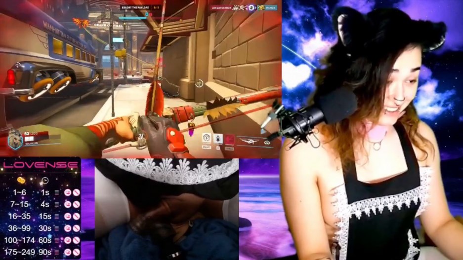 Download Solumie the Succubus - Alt Goth Kitten Tgirl Maid Plays Overwatch While Collared And Ball Gagged With Viewer-Controlled Toy